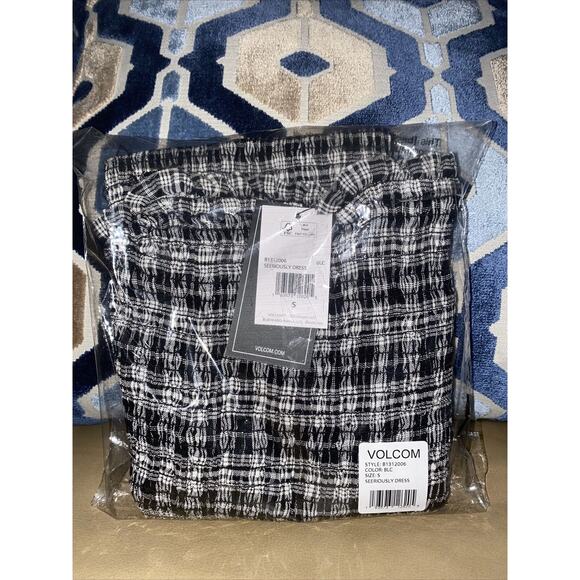 Volcom Seeriously Plaid Bodycon Dress Small Nordstrom New NWT Summer - Picture 4 of 7